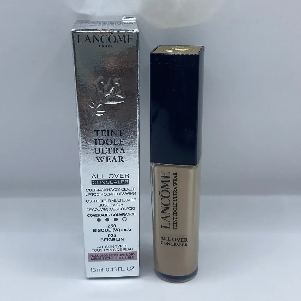 Lancome Teint Idole Ultra Wear All Over Concealer 250 Bisque (W) .43oz New